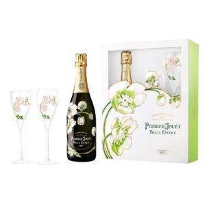 PERRIER-JOUËT BELLE EPOQUE BRUT 2 FLUTE GIFT PACK