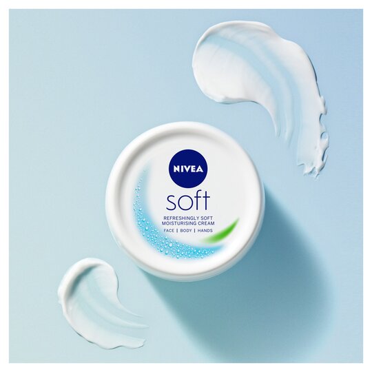Nivea Intensive Soft Moisturising Cream 200ml | Deep Hydration Skin Care Cream for Face, Hands & Body - Image 2