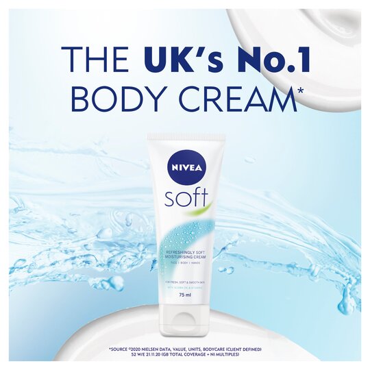 Nivea Soft Intensive Moisturiser Creme 75Ml - Image 2